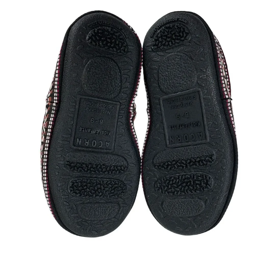 Acorn Kids'‎ Slippers L'il Woven Trim Moc Iris (purple) 8-9 A19009IRS